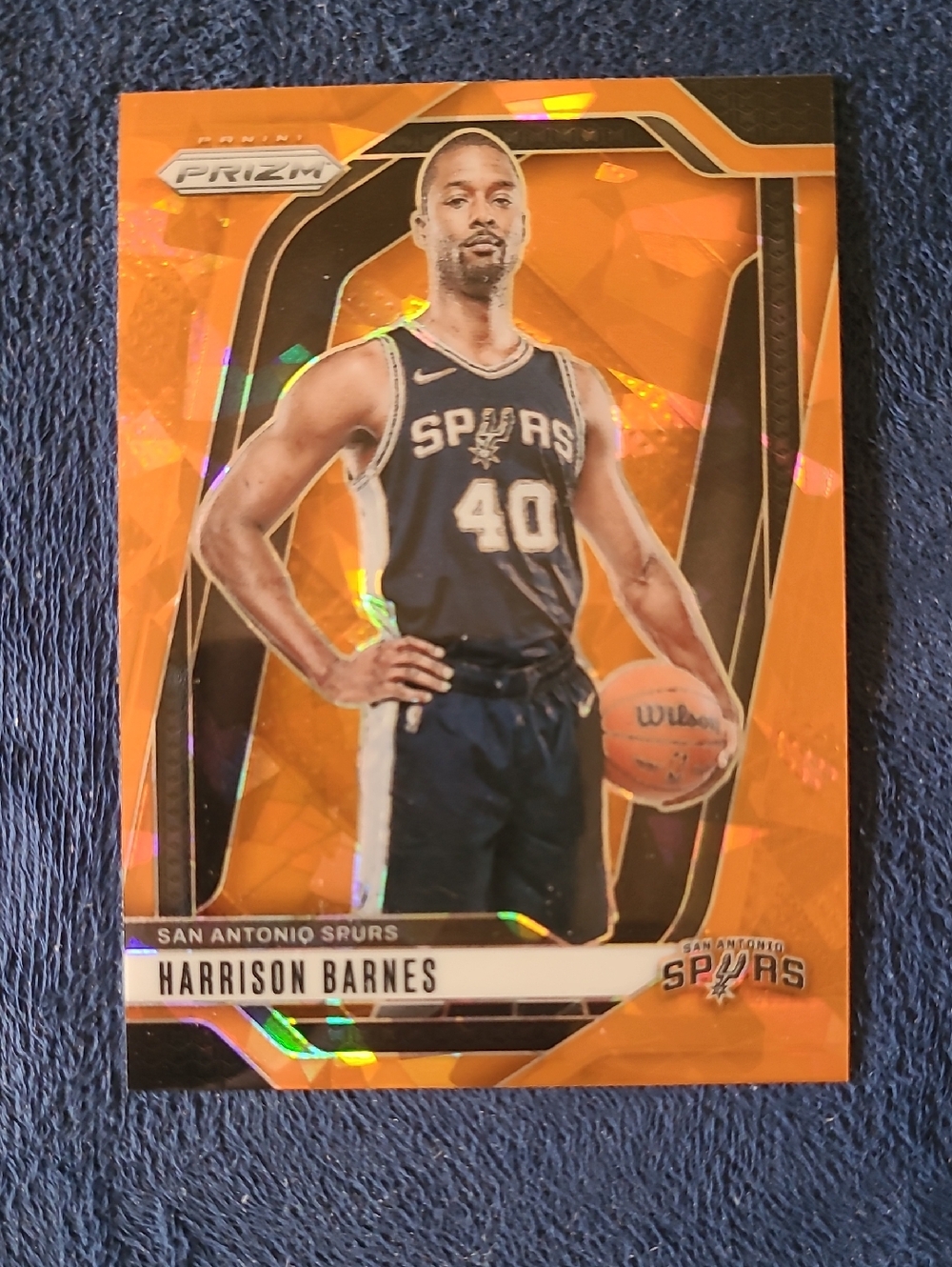 Panini Prizm Harrison Barnes Orange Ice  Prizm Rookie Card (Spurs)